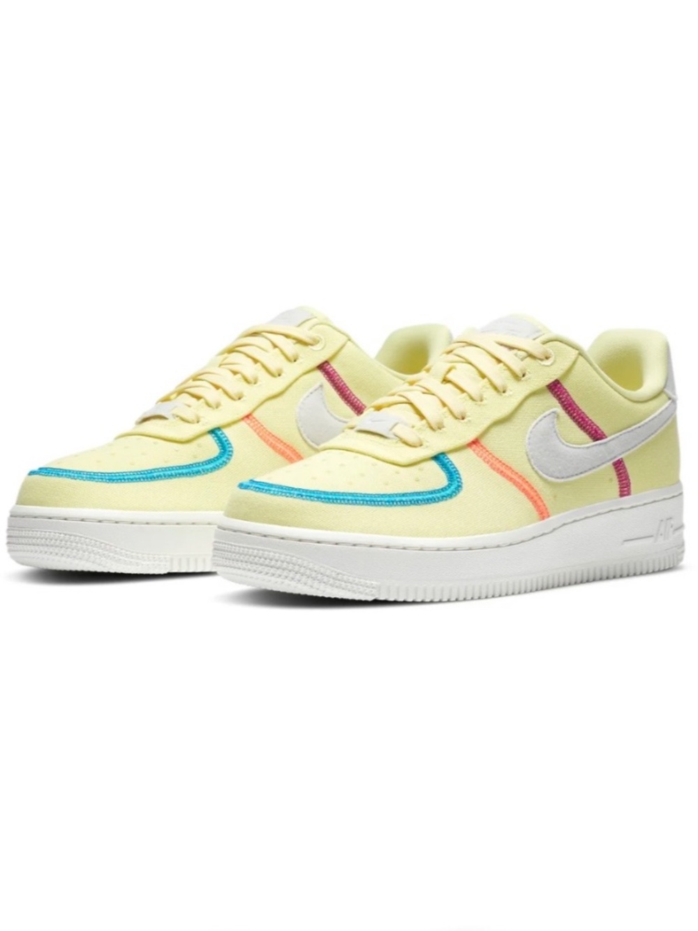 Nike Air Force 1 '07 Low LX 'Stitched Canvas - Life Lime